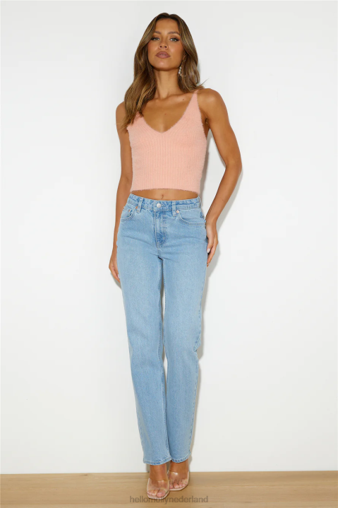 rider by lee mid vintage rechte jeans zomerblauw Hello Molly T6BF9759 kleding