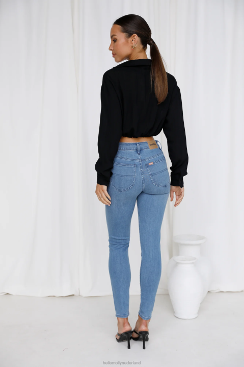 rider by lee skimmerjeans met halfhoge enkel, destiny fade blue Hello Molly T6BF9769 kleding