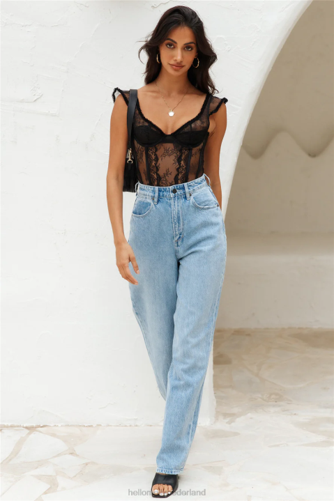 wrangler bella baggy relaxte jeansnavigatie Hello Molly T6BF9765 kleding