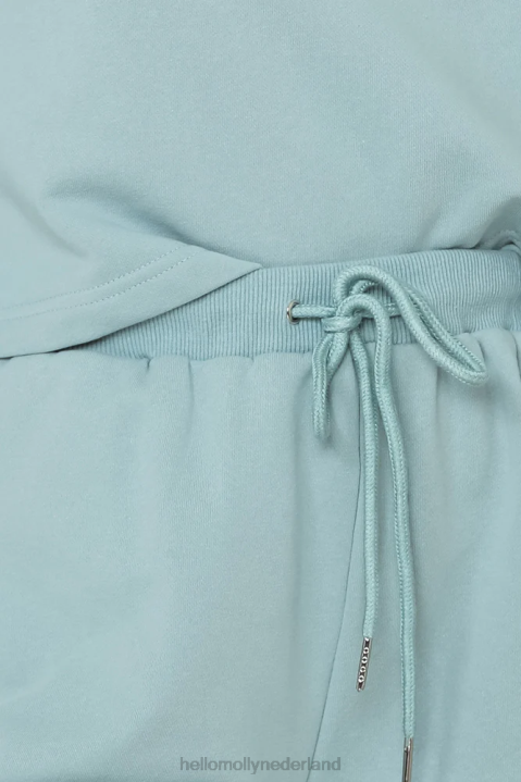 relaxte minnaarshort duck egg blauw Hello Molly T6BF9141 kleding