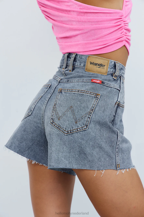 wrangler hoge taille hi bells shorts canyon stone Hello Molly T6BF9693 kleding