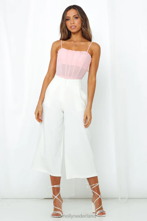 slip-away culottes wit Hello Molly T6BF9729 kleding