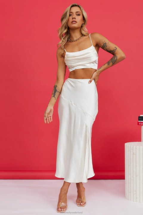Chasing Heartbeats midi-rok crème Hello Molly T6BF9163 kleding
