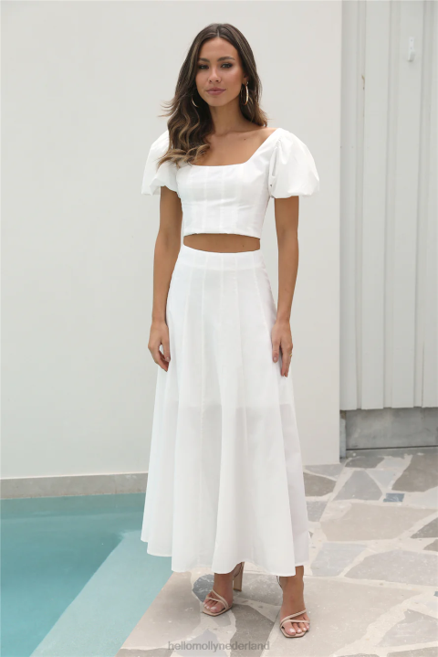 Orchard Field maxirok wit Hello Molly T6BF9563 kleding