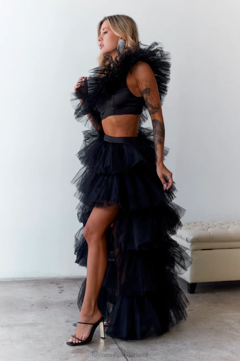 drinks on the house tule rok zwart Hello Molly T6BF9591 kleding