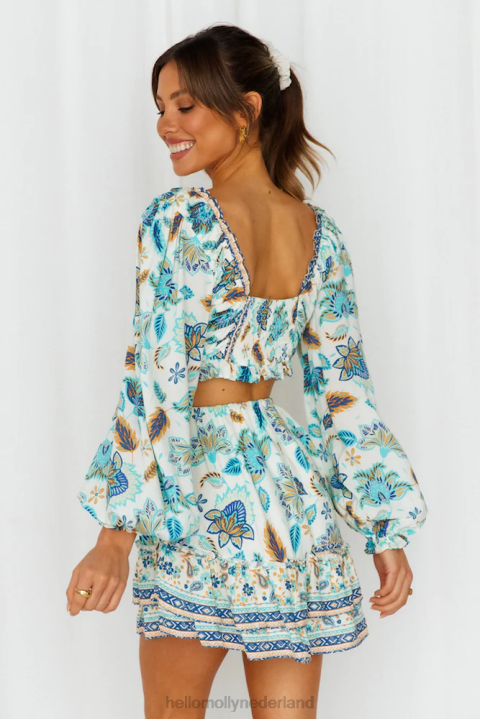 het doen van de meest rok blauw Hello Molly T6BF9315 kleding