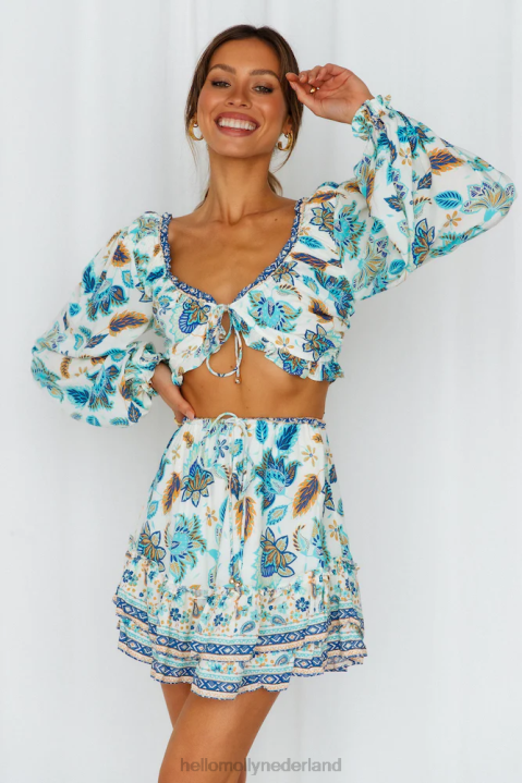 het doen van de meest rok blauw Hello Molly T6BF9315 kleding