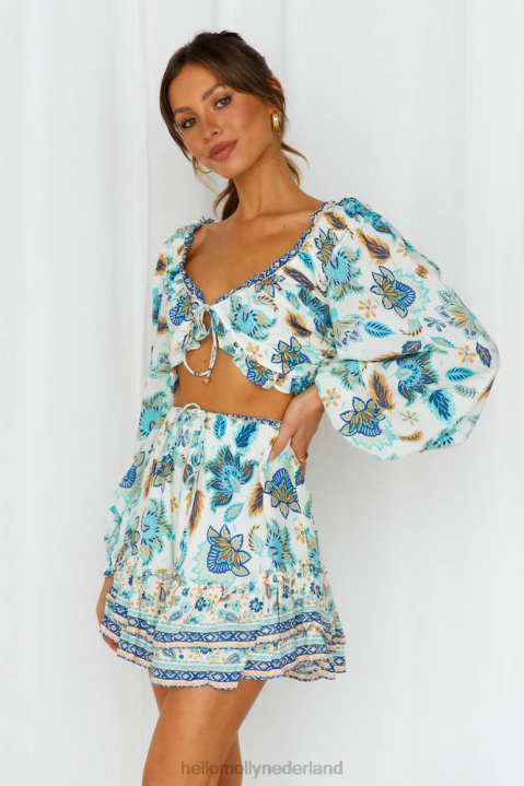 het doen van de meest rok blauw Hello Molly T6BF9315 kleding