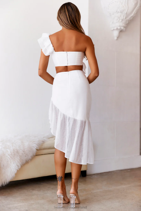 sur belle key to wonderland midirok wit Hello Molly T6BF9551 kleding