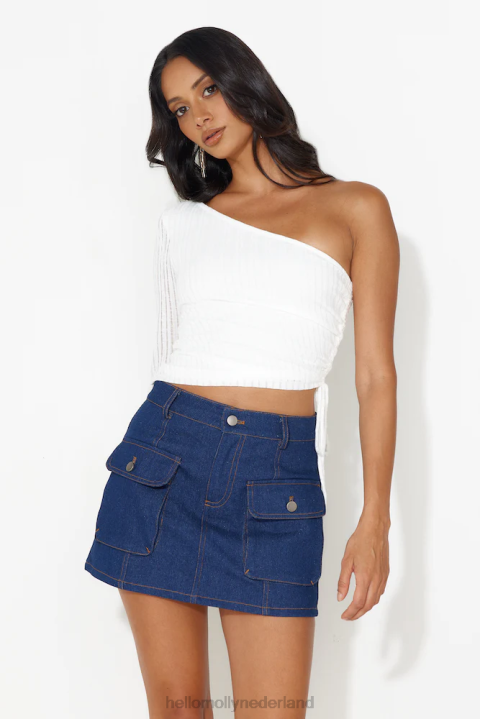 van New York denim minirok-denim Hello Molly T6BF9365 kleding