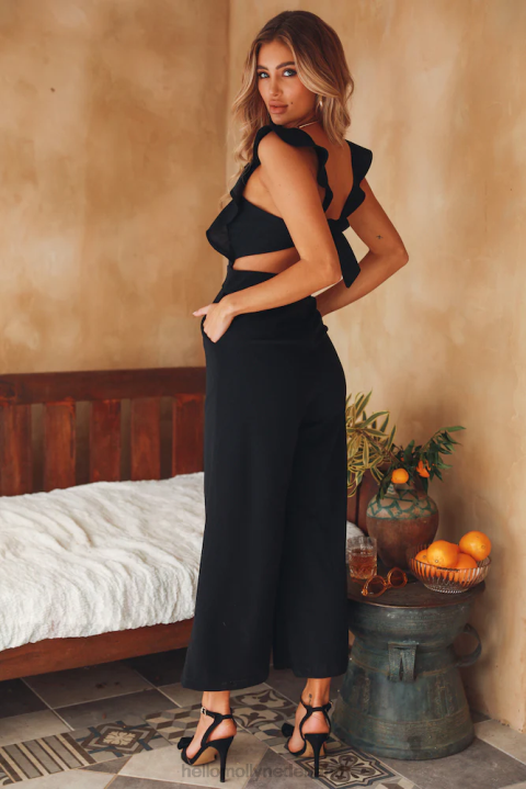 Ik hoop dat je dans jumpsuit zwart Hello Molly T6BF7783 kleding
