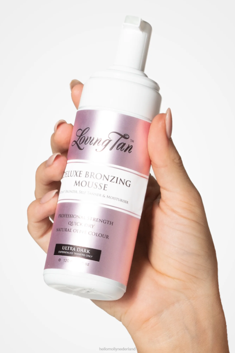 liefdevolle tan deluxe bronzing mousse ultra donker Hello Molly T6BF10113 accessoires