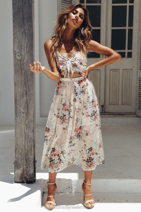 Day of Destiny midi-jurk roze Hello Molly T6BF7117 kleding