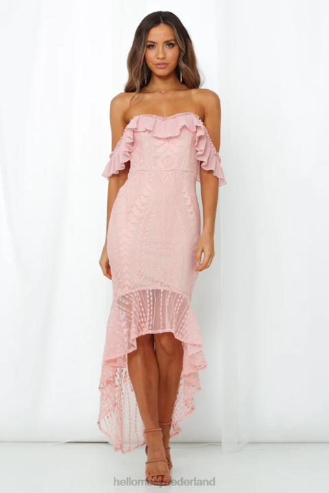 lijst gaat maar door maxi-jurk blush Hello Molly T6BF7681 kleding