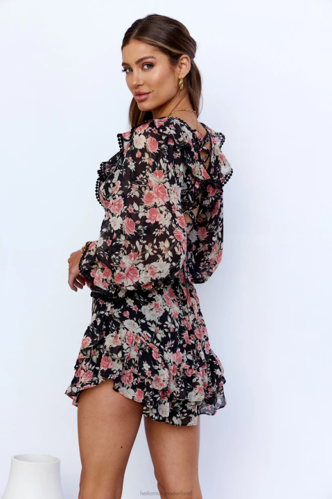 zeg me dat je van me houdt, jurk zwart Hello Molly T6BF7549 kleding