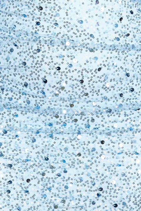 Queen status mini-jurkje met pailletten blauw Hello Molly T6BF3043 kleding