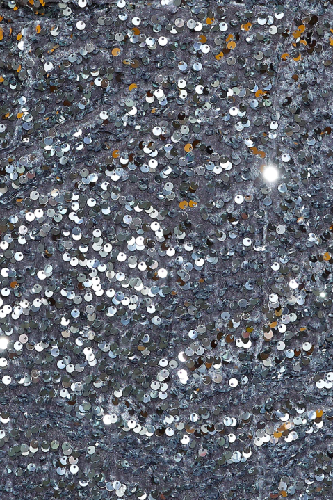 Waltzing in the dark jurk met zilveren pailletten Hello Molly T6BF2133 kleding