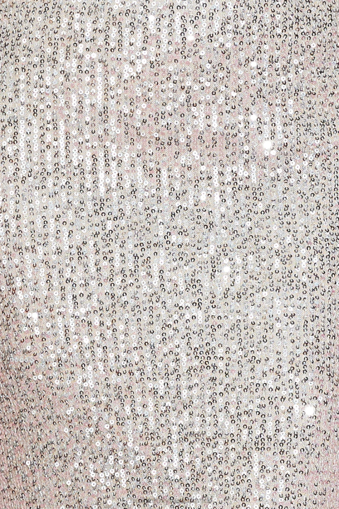 fladderende bezienswaardigheden maxi-jurk met pailletten zilver Hello Molly T6BF6023 kleding