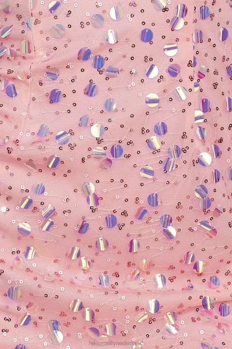 light it bright mini-jurkje met pailletten roze Hello Molly T6BF1589 kleding