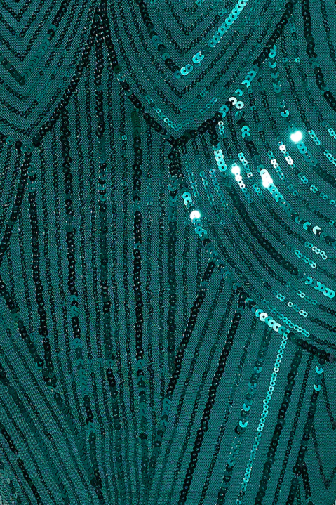 own the club maxi-jurk met pailletten, blauwgroen Hello Molly T6BF6335 kleding