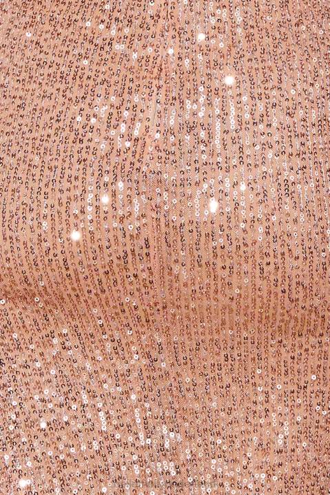 so outta my mind maxi jurk pailletten goud Hello Molly T6BF6385 kleding