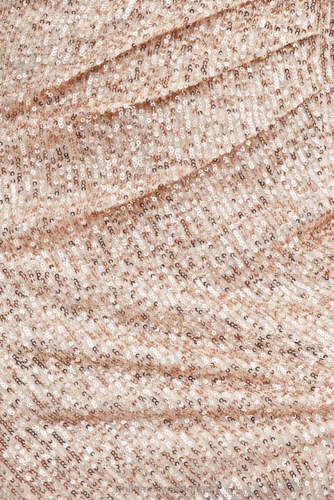 zoals een veren midi-jurk met roségouden pailletten Hello Molly T6BF4437 kleding