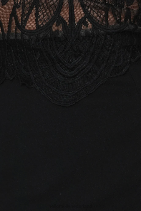 Ik kom tot leven maxi-jurk zwart Hello Molly T6BF6875 kleding