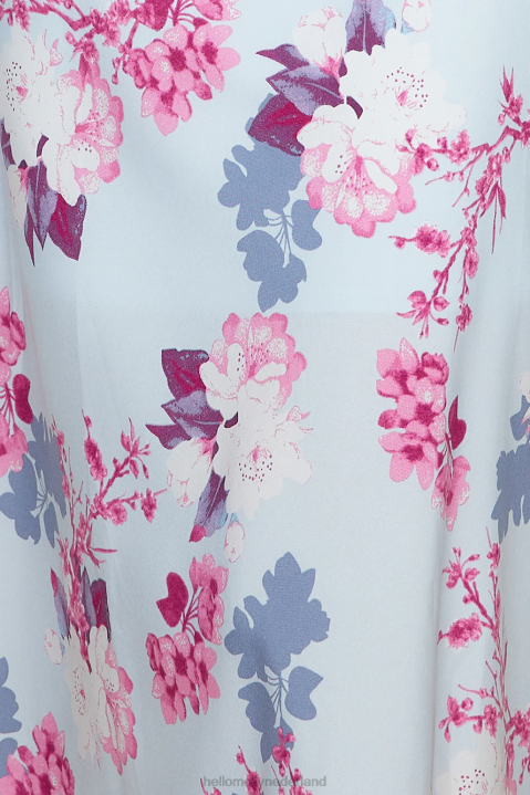 Ik zag er blauw uit in een satijnen maxi-jurk Hello Molly T6BF5829 kleding