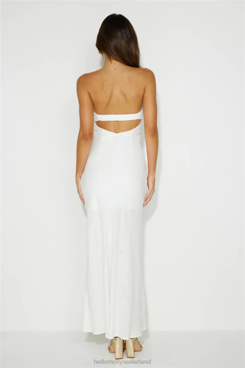beweegt om maxi-jurk wit te maken Hello Molly T6BF5589 kleding