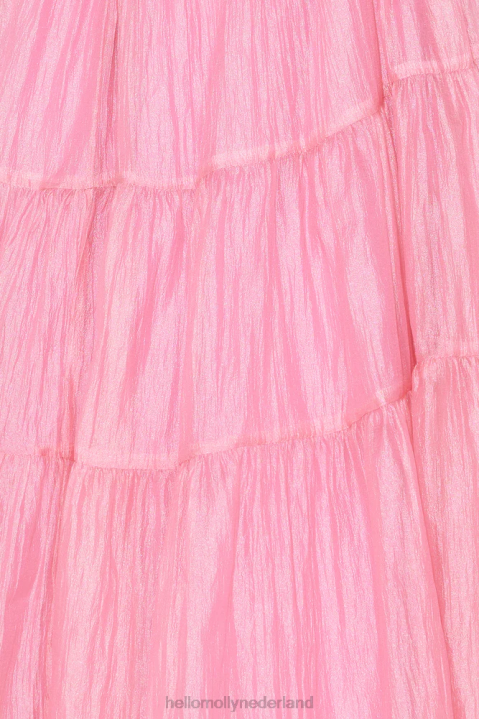 bloeiende maxi-jurk met lange mouwen roze voor meisjes Hello Molly T6BF5547 kleding