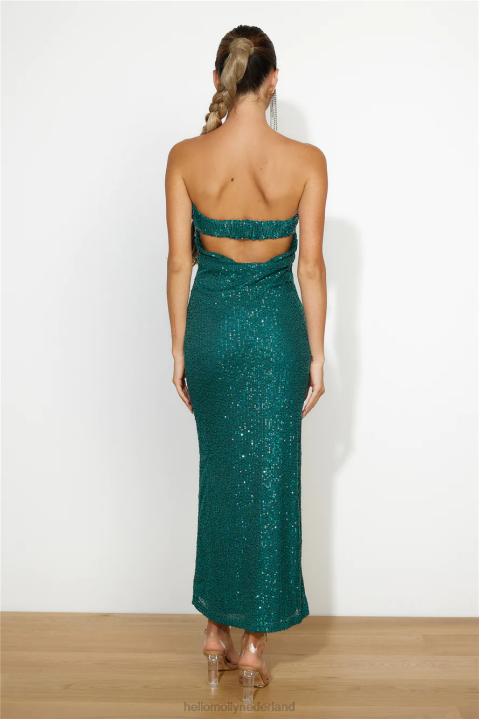 chillen op mijn eigen maxi-jurk groenblauw Hello Molly T6BF6307 kleding