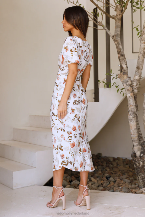 colour my mind maxi-jurk met bloemenprint Hello Molly T6BF6679 kleding