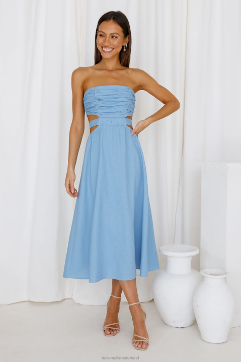 cookie baby maxijurk blauw Hello Molly T6BF6549 kleding