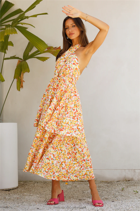 cynthia maxi-jurk multi Hello Molly T6BF6751 kleding