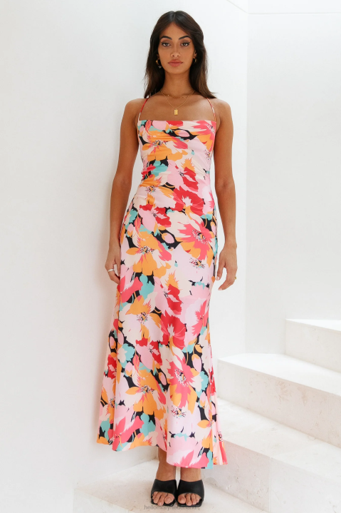 floating mind maxi-jurk met bloemenprint Hello Molly T6BF6557 kleding
