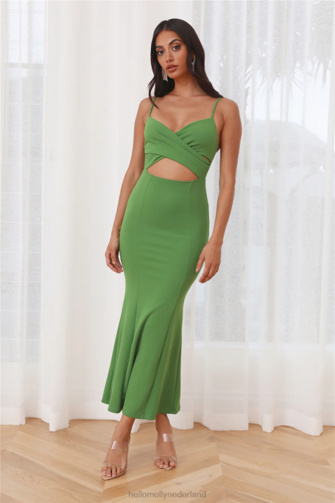 magic to you maxi-jurk groen Hello Molly T6BF6003 kleding