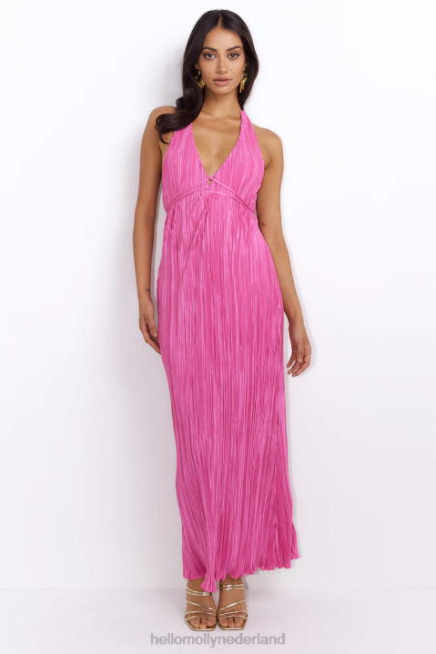 moment of style maxi-jurk roze Hello Molly T6BF5587 kleding