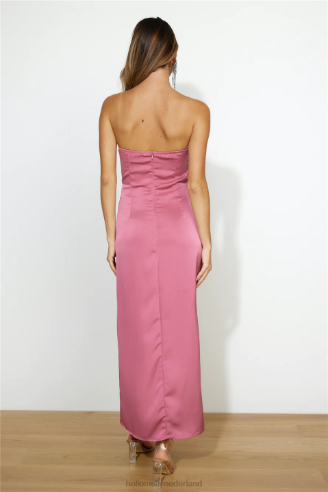 opvallende maxi-jurk voor meisjes, roze Hello Molly T6BF6313 kleding