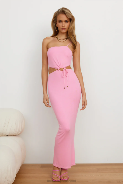 shopping date maxi-jurk roze Hello Molly T6BF6317 kleding