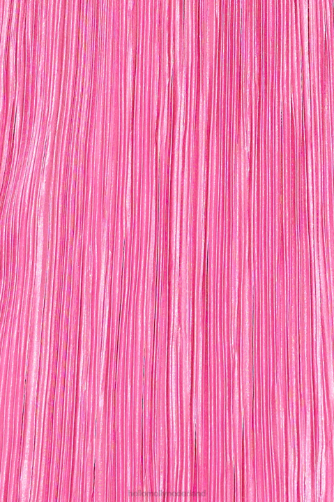 vanavond draag ik deze plissé strapless maxi-jurk roze Hello Molly T6BF5479 kleding