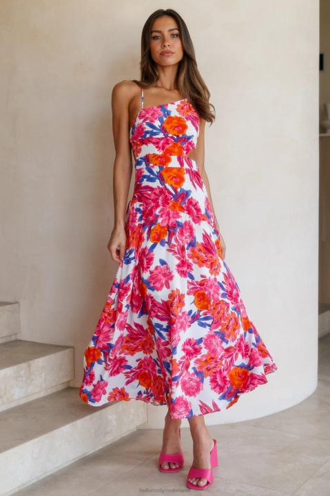 vind jouw paradijselijke maxi-jurk met bloemenprint Hello Molly T6BF6711 kleding