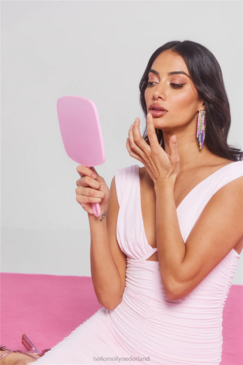 Bring on the night midi-jurk roze Hello Molly T6BF5435 kleding