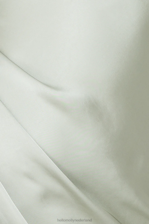 Ik accepteer je satijnen midi-jurk salie Hello Molly T6BF5007 kleding