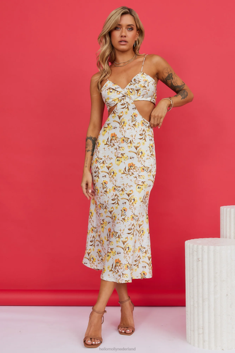 Mimosa Queen midi-jurk met bloemenmotief Hello Molly T6BF4657 kleding