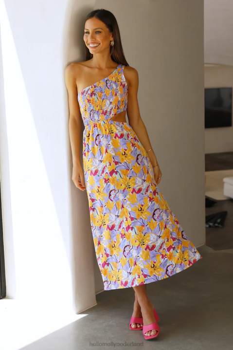 Noem me maar beter een baby midi-jurk met bloemen Hello Molly T6BF3877 kleding