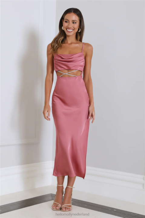 Sparkle Love midi-jurk roze Hello Molly T6BF4331 kleding