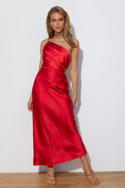 You\'re that girl midi-jurk rood Hello Molly T6BF5395 kleding