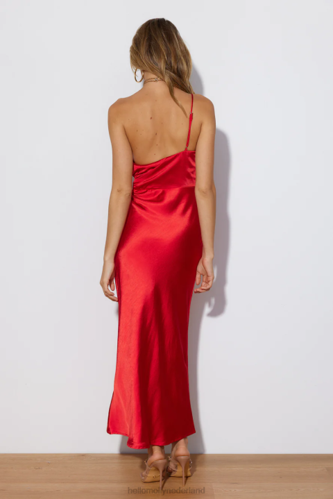 You\'re that girl midi-jurk rood Hello Molly T6BF5395 kleding