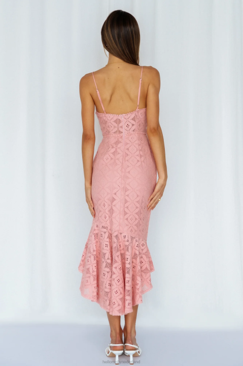 back in the habit midi-jurk blush Hello Molly T6BF3965 kleding