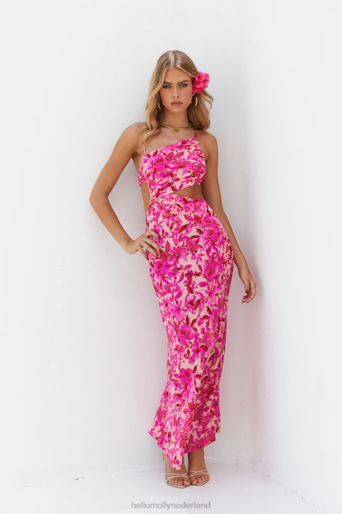 count it in midi-jurk roze Hello Molly T6BF3791 kleding